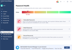 ©2022 DualSafe Password Manager 2